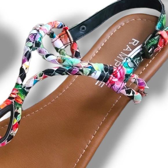 Rampage Women's Tropical Thong Sandals Size 8M - Picture 10 of 17